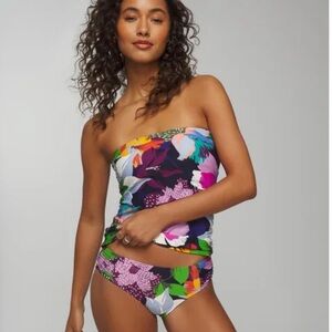 Floral Strapless Women's Swimwear